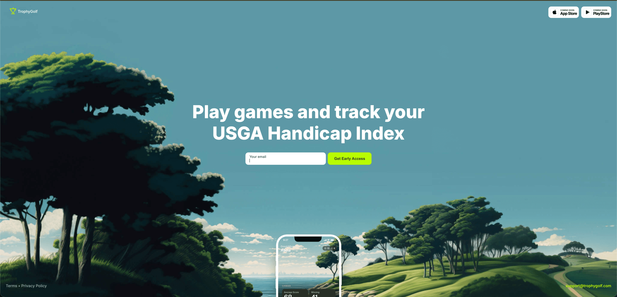 TrophyGolf screenshot 1